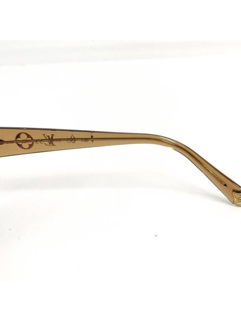 Louis Vuitton Sunglasses Logo Temple 5915 140 Cell Frame Brown Z0460 - Picture 4 of 10